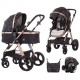 Carucior Chipolino Havana 3 in 1 black diamond