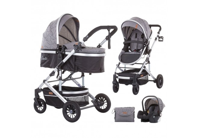 Carucior Chipolino Estelle 3 in 1 platinum