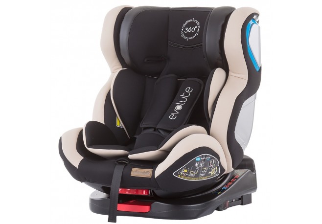 Scaun auto Chipolino Evolute 0-36 kg vanilla cu sistem Isofix
