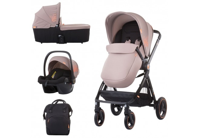 Carucior Chipolino Elite 3 in 1 latte