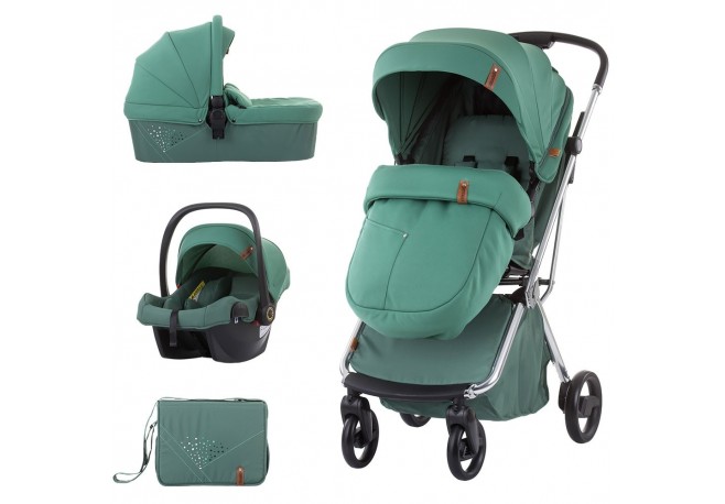 Carucior Chipolino Piruet 3 in 1 pine cu sezut rotativ