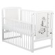 BabyNeeds - Patut din lemn Timmi Girafa 120x60 cm Cu laterala culisanta Din lemn de pin si mdf Stabil si rezistent Inaltime salt