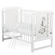 BabyNeeds - Patut din lemn Timmi Girafa 120x60 cm Cu laterala culisanta Din lemn de pin si mdf Stabil si rezistent Inaltime salt