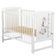 BabyNeeds - Patut din lemn Timmi Girafa 120x60 cm Cu laterala culisanta Din lemn de pin si mdf Stabil si rezistent Inaltime salt