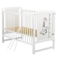 BabyNeeds - Patut din lemn Timmi Girafa 120x60 cm Cu laterala culisanta Din lemn de pin si mdf Stabil si rezistent Inaltime salt