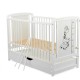 BabyNeeds - Patut din lemn Timmi Girafa 120x60 cm Cu sertar cu capac Din lemn de pin si mdf Stabil si rezistent Inaltime saltea 