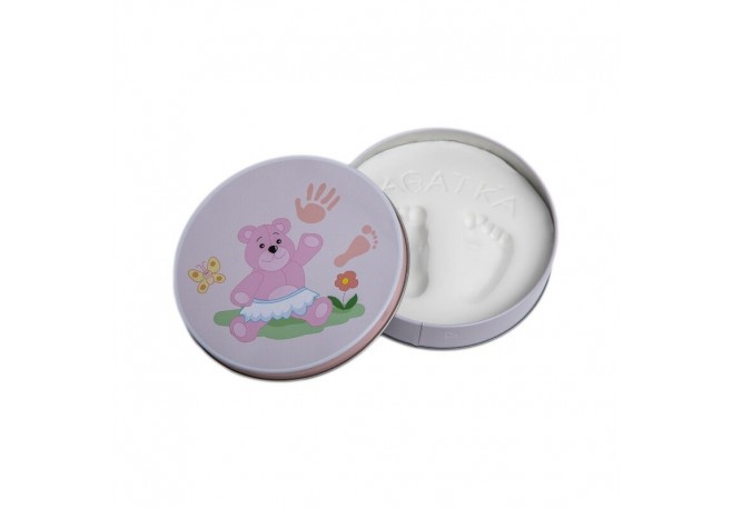 Baby HandPrint - Mulaj amprente in cutie cadou Dream Box Non-toxic Conform cu standardul european de siguranta EN 71-3:2019 Roz