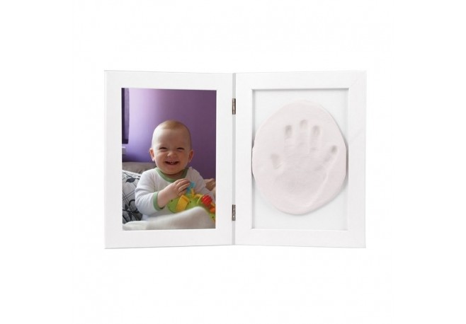 Baby HandPrint - Kit mulaj Memory Frame Cu rama foto 13x18 cm Non-toxic Conform cu standardul european de siguranta EN 71-3:2019
