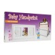 Baby HandPrint - Kit mulaj cu dubla amprenta Double Memory Frame Cu rama foto 10x15 cm Non-toxic Conform cu standardul european 
