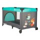 Petite&Mars - Patut pliant cu un nivel Cu intrare laterala cu fermoar 2 roti 120x60 cm Conform cu standardele europene de securi