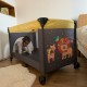 Petite&Mars - Patut pliant cu un nivel Cu intrare laterala cu fermoar 2 roti 120x60 cm Conform cu standardele europene de securi