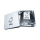 Petite&Mars - Set amprenta mulaj 3D in cutie cadou Baby Dab 16x16 cm Alb