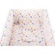 BabyNeeds - Lenjerie patut 5 piese Cu doua protectii laterale Pernuta Plapumioara Cearceaf Din bumbac Pentru patut 120x60 cm Flu