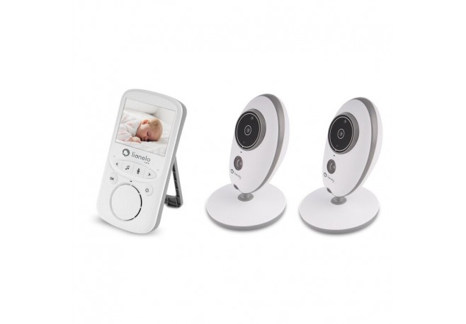 Lionelo - Videofon Babyline 5.1  Wireless Cu melodii Cu doua camere independente