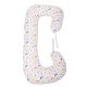 BabyNeeds - Perna 3 in 1 pentru gravide si bebelusi Soft Plus Cu husa detasabila din bumbac Fluturasi Multicolor