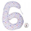 BabyNeeds - Perna multifunctionala Enjoy Cu husa detasabila din bumbac Fluturasi Multicolor