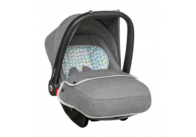 Lionelo - Scaun auto Noa Plus Scandi 0-13 Kg Cu maner reglabil Cu husa de picioare Cu capotina Cu salteluta cu doua fete Conform