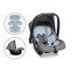 Lionelo - Scaun auto Noa Plus Scandi 0-13 Kg Cu maner reglabil Cu husa de picioare Cu capotina Cu salteluta cu doua fete Conform