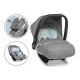 Lionelo - Scaun auto Noa Plus Scandi 0-13 Kg Cu maner reglabil Cu husa de picioare Cu capotina Cu salteluta cu doua fete Conform