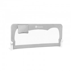Lionelo - Bariera protectie pat Hanna  Cu buzunar accesorii 150x66 cm Conform cu standardul european de securitate BS7072 Gri