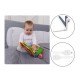 Lionelo - Bariera protectie pat Hanna  Cu buzunar accesorii 150x66 cm Conform cu standardul european de securitate BS7072 Gri