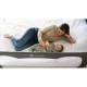 Lionelo - Bariera protectie pat Hanna  Cu buzunar accesorii 150x66 cm Conform cu standardul european de securitate BS7072 Gri