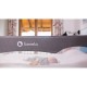 Lionelo - Bariera protectie pat Hanna  Cu buzunar accesorii 150x66 cm Conform cu standardul european de securitate BS7072 Gri