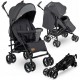 Lionelo - Carucior sport Irma Cu husa de picioare Cu plasa de tantari Conform cu standardul european de securitate EN1888-1 Negr