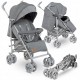 Lionelo - Carucior sport Irma Cu husa de picioare Cu plasa de tantari Conform cu standardul european de securitate EN1888-1 Gri