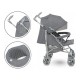 Lionelo - Carucior sport Irma Cu husa de picioare Cu plasa de tantari Conform cu standardul european de securitate EN1888-1 Gri