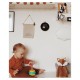 Joueco - Jucarie educativa piramida din lemn certificat FSC Curcubeu 20x10.5cm  12 luni+ 8 piese Multicolor