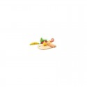 Joueco - Set fructe feliate cu inchidere arici velcro Din lemn lemn certificat FSC 12 luni+ 14 piese Multicolor
