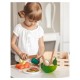 Joueco - Set fructe feliate cu inchidere arici velcro Din lemn lemn certificat FSC 12 luni+ 14 piese Multicolor