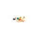 Joueco - Set Legume feliate cu inchidere arici velcro Din lemn certificat FSC 12 luni+ 14 piese Multicolor