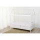 BabyNeeds - Patut din lemn Casuta 160x80 cm Alb