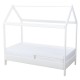 BabyNeeds - Patut din lemn Casuta 160x80 cm Alb