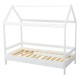 BabyNeeds - Patut din lemn Casuta 160x80 cm Alb