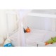 BabyNeeds - Patut din lemn Casuta 160x80 cm Alb