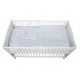 Babyneeds - Lenjerie patut 3 piese Cu pernuta Plapumioara Cearceaf Din bumbac Pentru patut 140x70 cm Alb cu stelute albastre