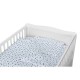 Babyneeds - Lenjerie patut 3 piese Cu pernuta Plapumioara Cearceaf Din bumbac Pentru patut 140x70 cm Alb cu stelute albastre