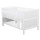BabyNeeds - Patut din lemn Nadia transformabil pentru bebe si junior 140x70 cm Din lemn de pin si mdf Stabil si rezistent Inalti