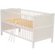 BabyNeeds - Patut din lemn Nadia transformabil pentru bebe si junior 140x70 cm Din lemn de pin si mdf Stabil si rezistent Inalti