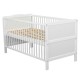 BabyNeeds - Patut din lemn Nadia transformabil pentru bebe si junior 140x70 cm Din lemn de pin si mdf Stabil si rezistent Inalti