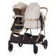 Carucior gemeni Chipolino Duo Smart 2 in 1 sand