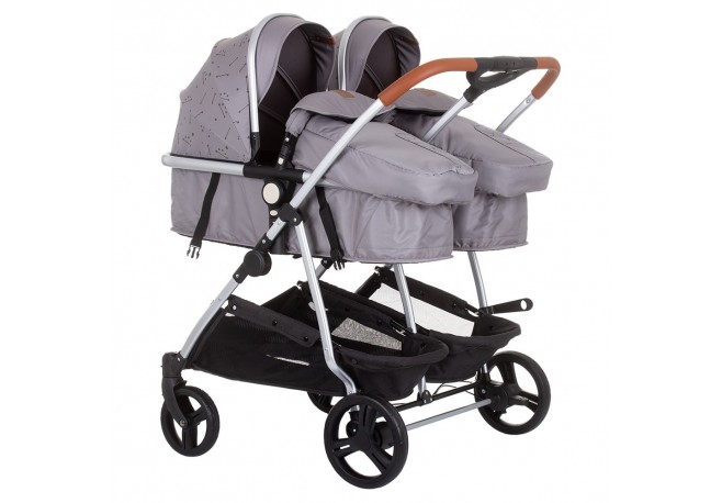 Carucior gemeni Chipolino Duo Smart 2 in 1 graphite