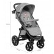 Lionelo - Carucior sport Annet Concrete Cu accesorii Gri