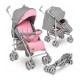 Lionelo - Carucior sport Irma Cu husa de picioare Cu plasa de tantari Conform cu standardul european de securitate EN1888-1 Roz