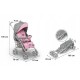 Lionelo - Carucior sport Irma Cu husa de picioare Cu plasa de tantari Conform cu standardul european de securitate EN1888-1 Roz