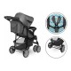 Lionelo - Carucior sport Emma Plus Cu tavita 2 Suporturi pentru pahar Geanta accesorii Conform cu standardul european de securit