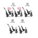 Lionelo - Tricicleta Tris Mecanism de pedalare libera Suport picioare Control al directiei Scaun reversibil Rotire 360 grade Pli